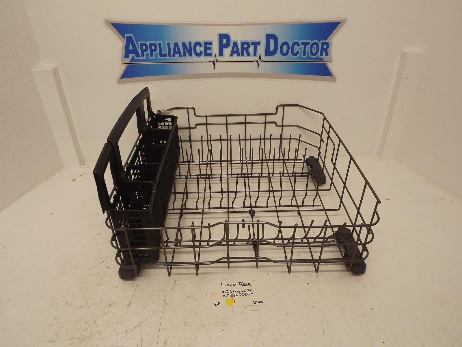 GE Dishwasher WD28X26099 WD28X22867 Lower Rack Used GE Dishwasher WD28X26099 WD28X22867 Lower Rack Used